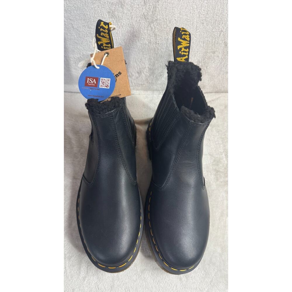 Dr. Doc Martens DM's NEW Chelsea Boots Womens 9 Black Leather Pull On 2976 Men 8 - Picture 2 of 12